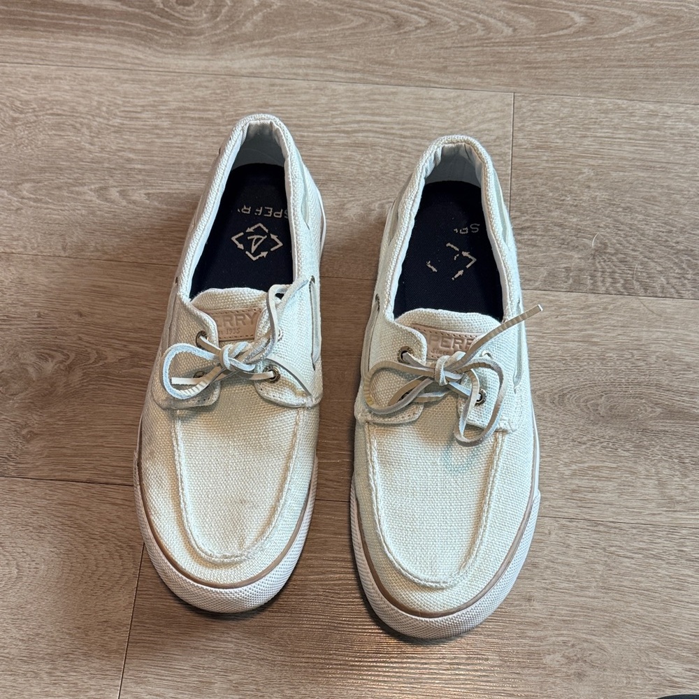 Sperry Men's Off-White Boat Shoes